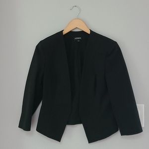 Express Factory Black 3/4 Crop Jacket